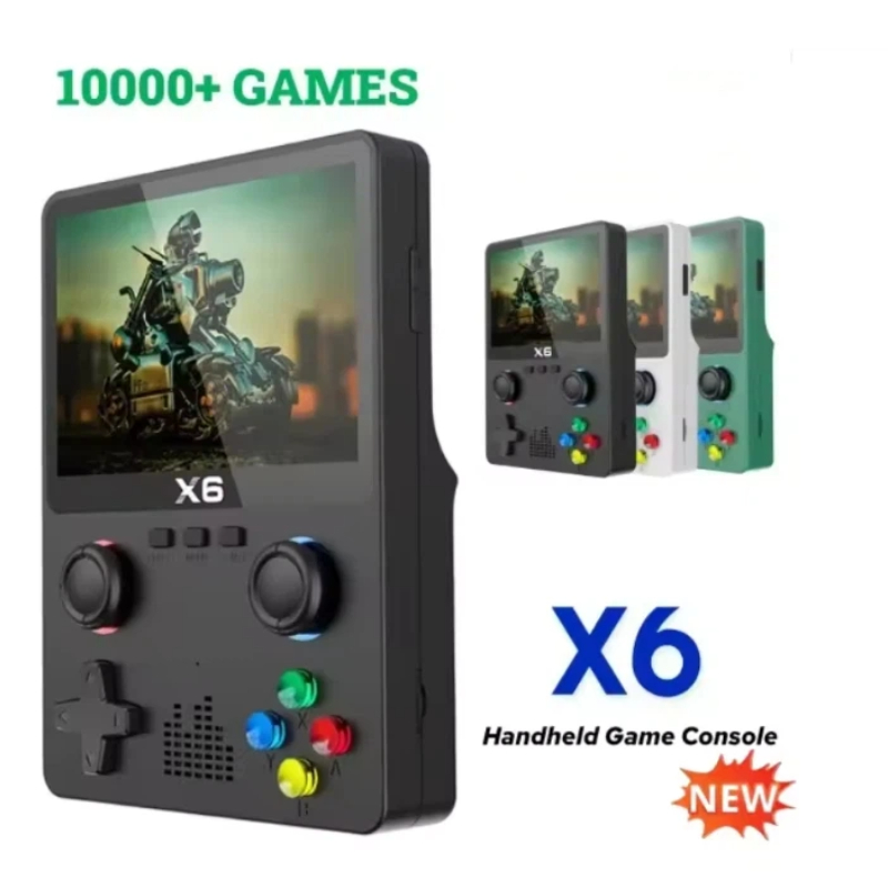 Retro Gaming X6 - 휴대용 게임 콘솔 X6 레트로 게임