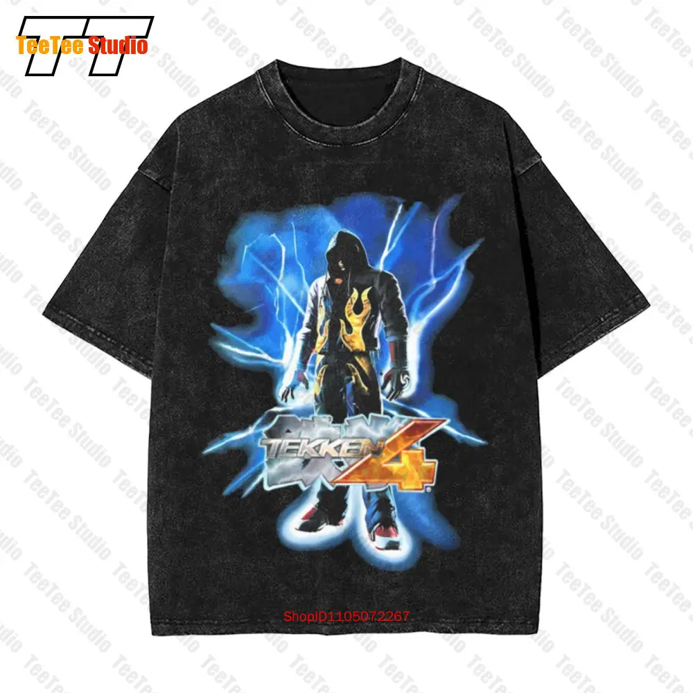 Retro Gaming Shirt - 빈티지 철권 4 나무코 프로모션 아케이드