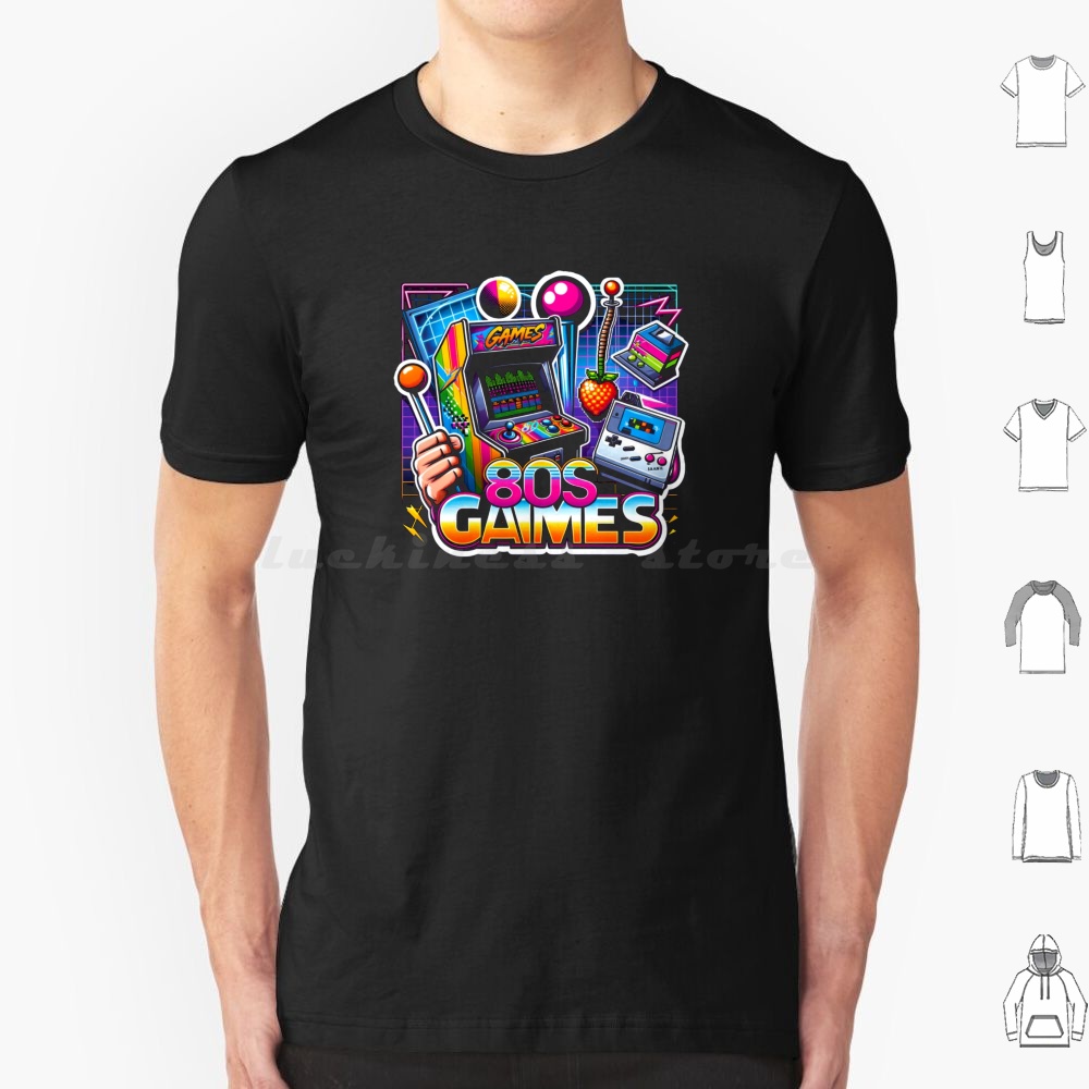 Retro Gaming Gamestop - 빈티지 게임 티셔츠 6xl 코튼 쿨