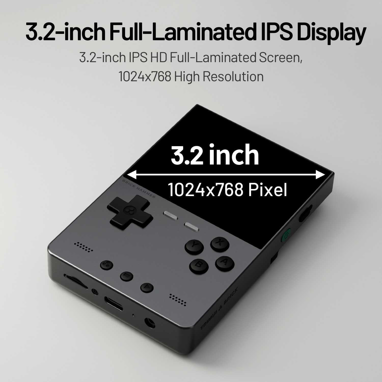 트리무이 브릭 해머 미니 메탈 휴대용 게임 콘솔 3.2 - Retro Gaming Handheld Best 리뷰 및 가격