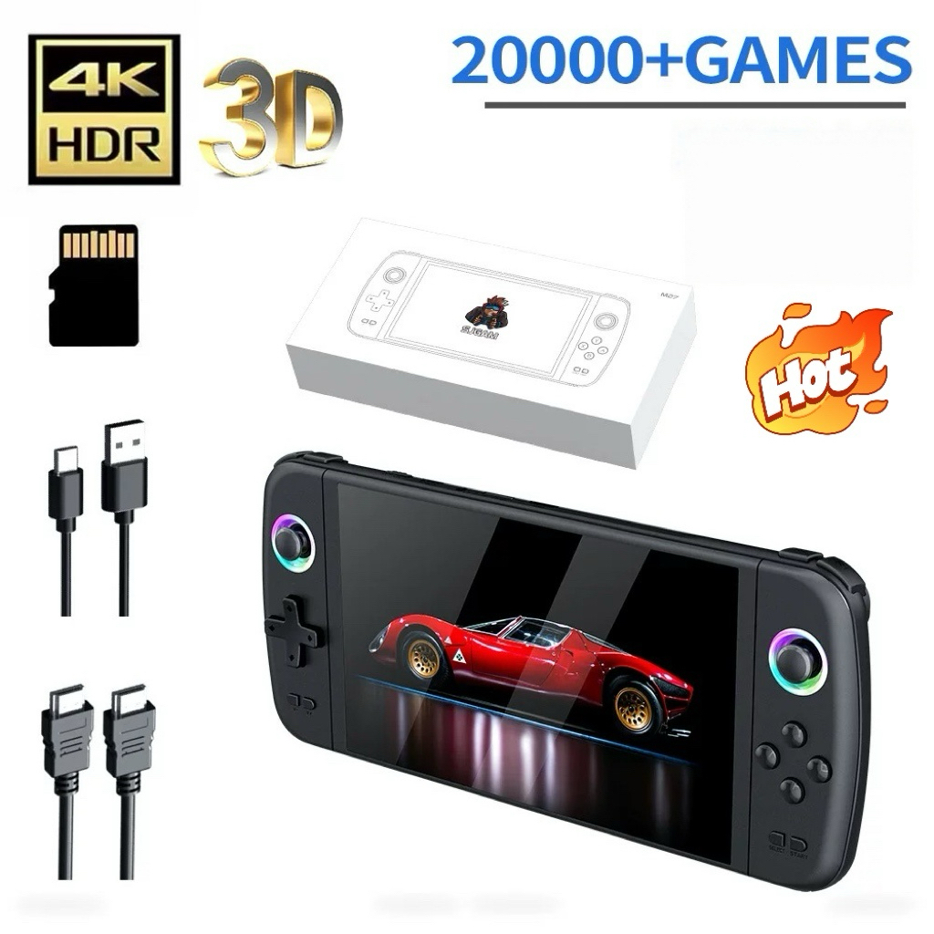 NEW M27 라이트 조이스틱 휴대용 게임 콘솔 7인치 - Retro Gaming Handheld Best 리뷰 및 가격