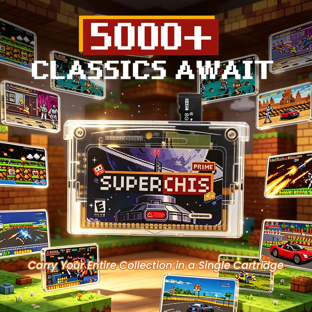 레트로 슈퍼치스 플래시 게임 카트리지 (8GB TF 카 - Retro Gaming Expo 리뷰 및 가격